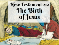 NT 212 - The Birth of Jesus